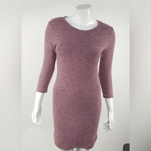 Inspired Hearts Junior Large Sweater Dress Dusty Lavender Warm Cozy Rayon Blend